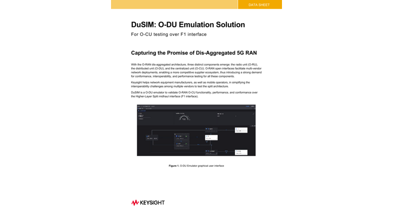 DuSIM: O-DU Emulation Solution